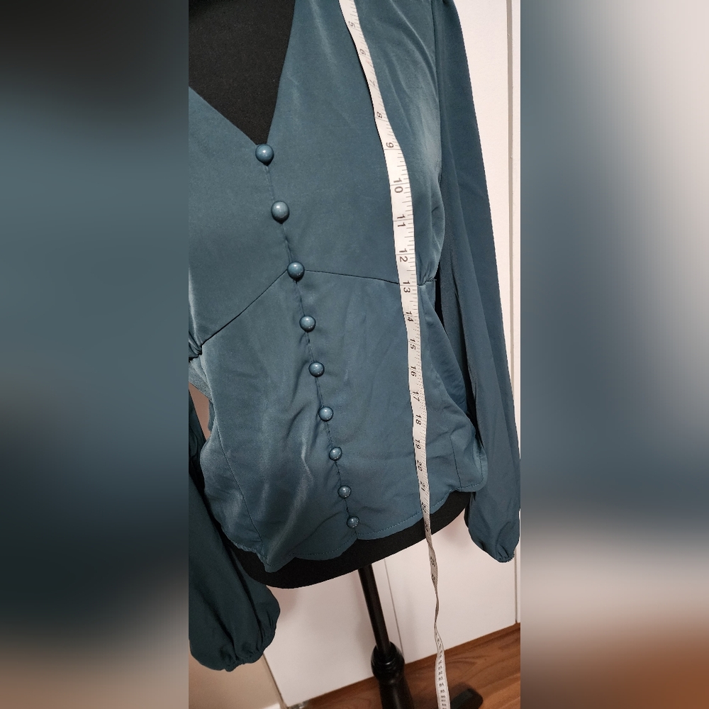 Button Front Blouse - Picture 4 of 6
